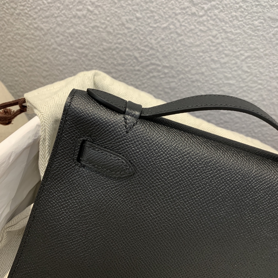 에르메스 미니 켈리백22 블랙 금장 앱송